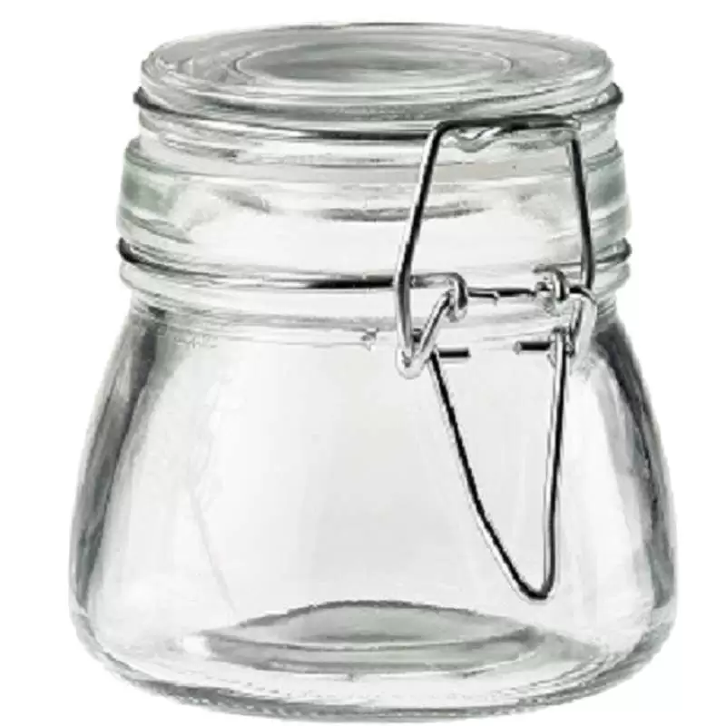 Vasetto di vetro con tappo ermetico - 6 pz