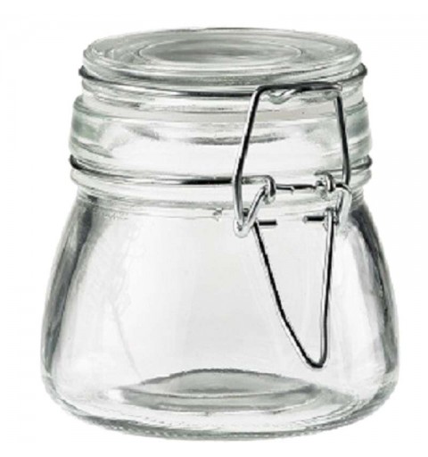 Vasetto di vetro con tappo ermetico - 6 pz