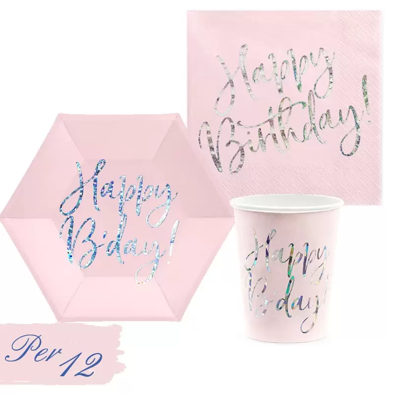KIT N.2 HAPPY B'DAY ROSA CIPRIA HOLOGRAPHIC