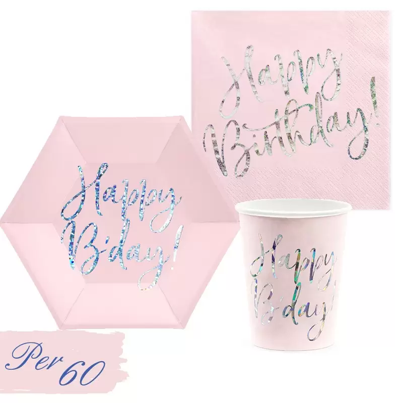 KIT N.29 HAPPY B'DAY ROSA CIPRIA HOLOGRAPHIC