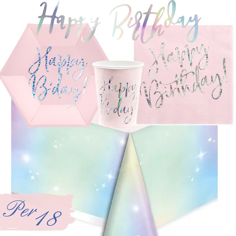 KIT N.13 HAPPY B'DAY ROSA CIPRIA HOLOGRAPHIC