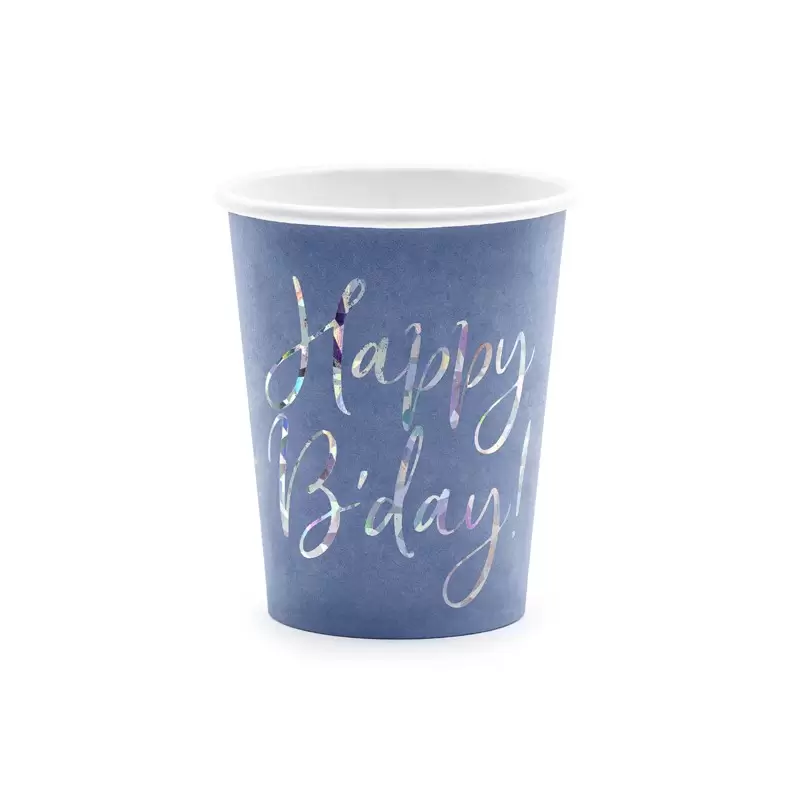 KIT N.2 HAPPY B'DAY BLU NAVY HOLOGRAPHIC
