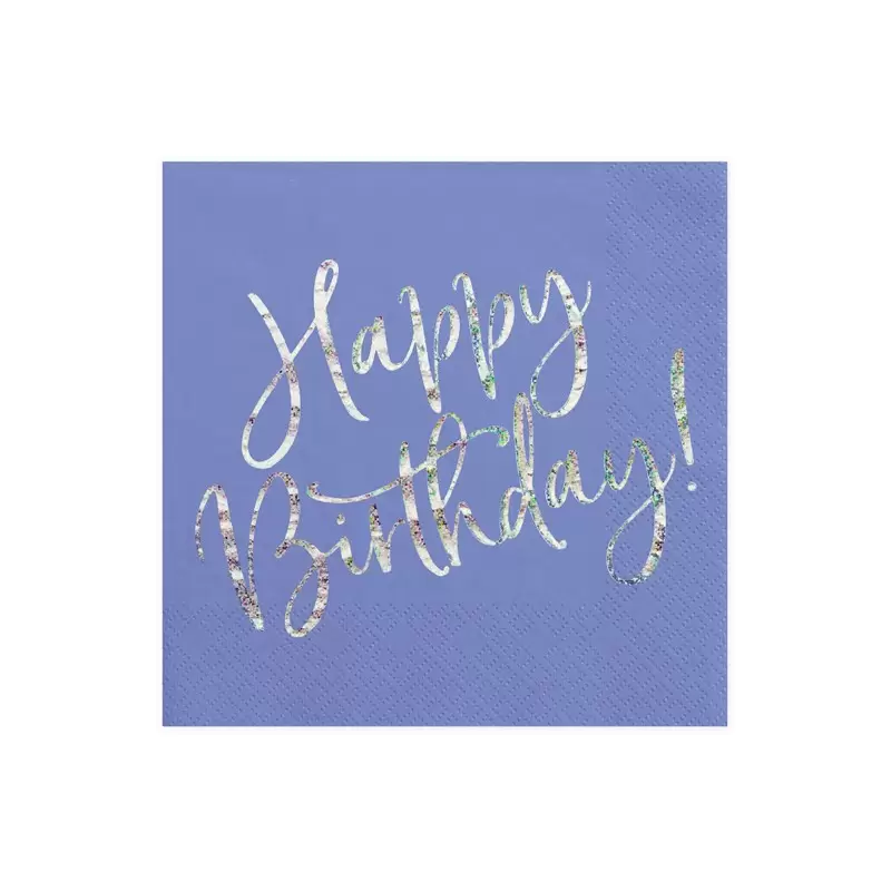 KIT N.2 HAPPY B'DAY BLU NAVY HOLOGRAPHIC