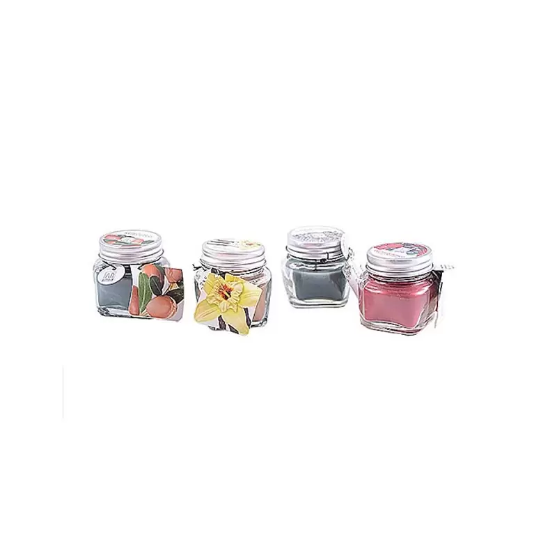 Candela Profumata Con Vasetto Di Vetro 61754 5x5 cm profumazioni assortite