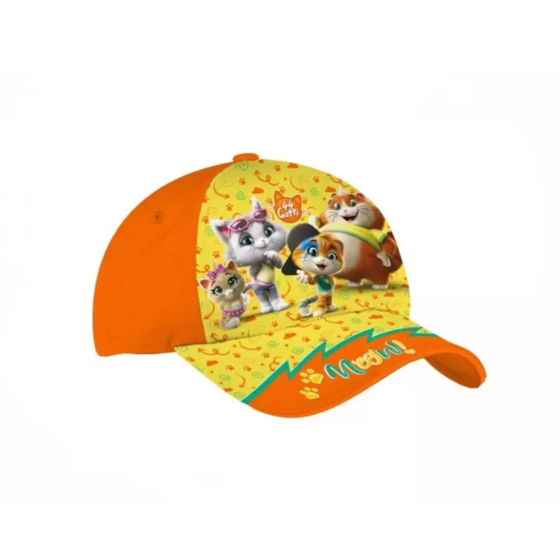 cappello visiera per bambini 44 gatti modelli assortiti T00423 MC