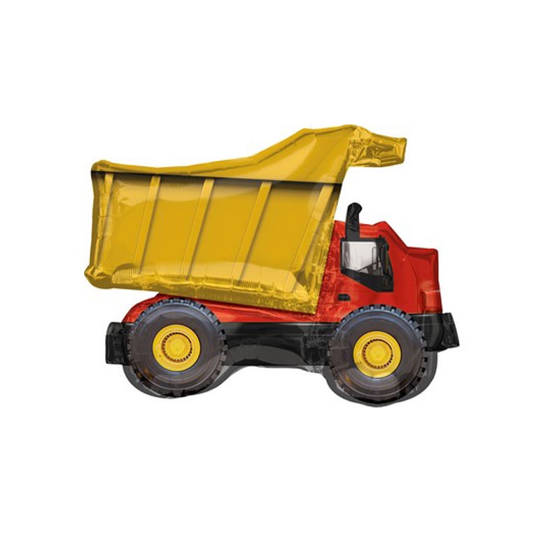 Pallone foil Supershape Dump Truck  Camion della spazzatura Construction Party 80 cm 3538901