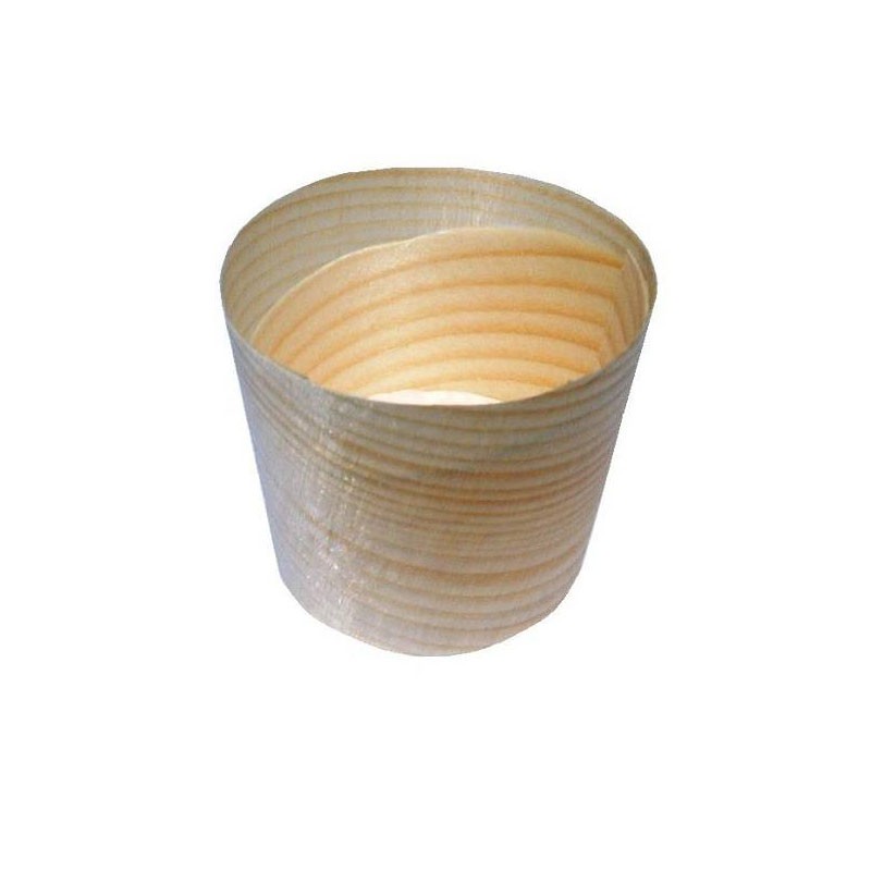 vaschetta in legno cilindrica ø cm.4,5x4,3h S0045 100 pz.