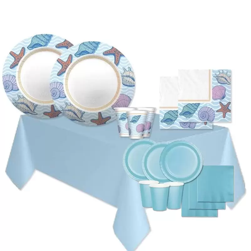 KIT N.7 OCEAN CONCHIGLIE - ACCESSORI TAVOLA PER FESTE