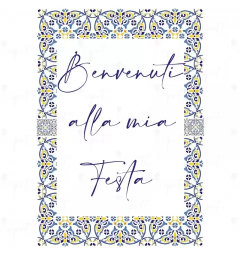 CARTELLONE DI BENVENUTO VIETRI MAIOLICHE