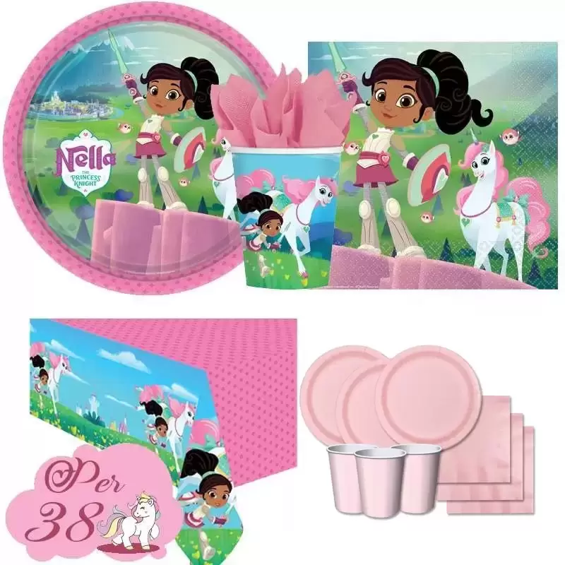 KIT N.7 NELLA, PRINCIPESSA CORAGGIOSA - COORDINATO TAVOLA