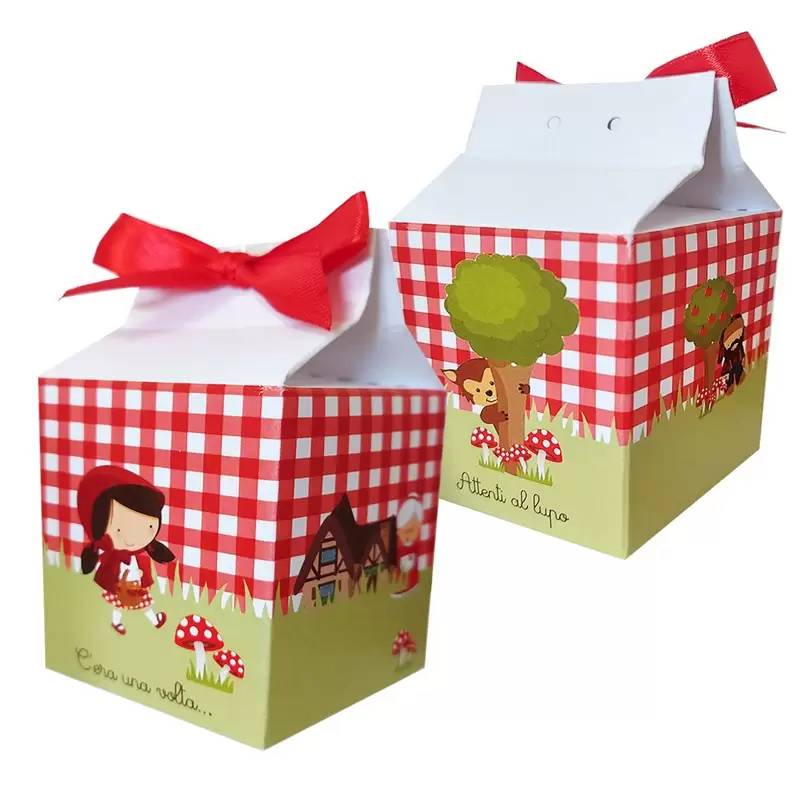 SCATOLINA MILK CAPPUCCETTO ROSSO - 1 PZ