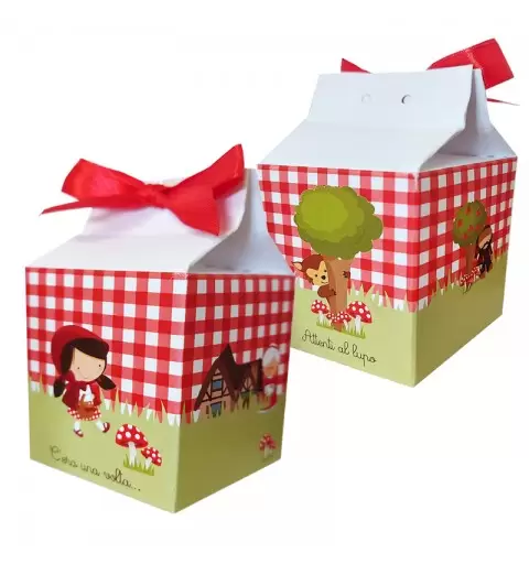 SCATOLINA MILK CAPPUCCETTO ROSSO - 1 PZ