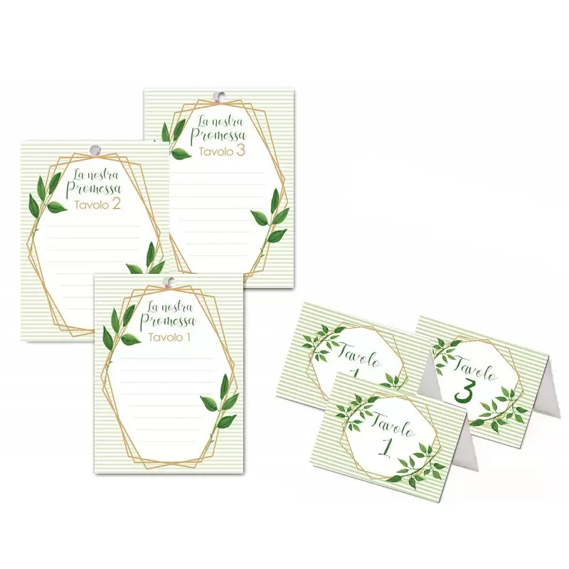 KIT SEGNATAVOLO PROMESSA DI MATRIMONIO - 20 PZ