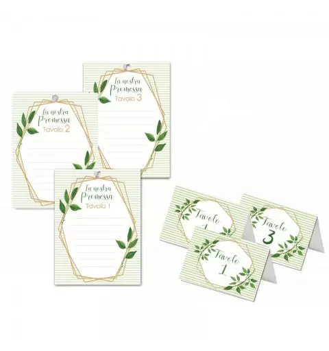 KIT SEGNATAVOLO PROMESSA DI MATRIMONIO - 20 PZ