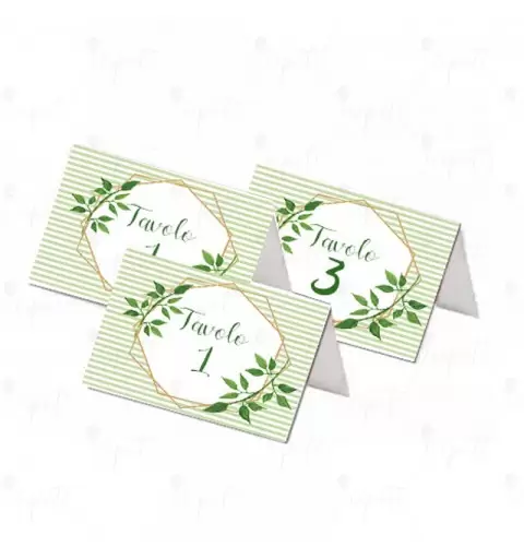 TARGHETTA SEGNATAVOLO PROMESSA DI MATRIMONIO CON PIEGA - 20 PZ
