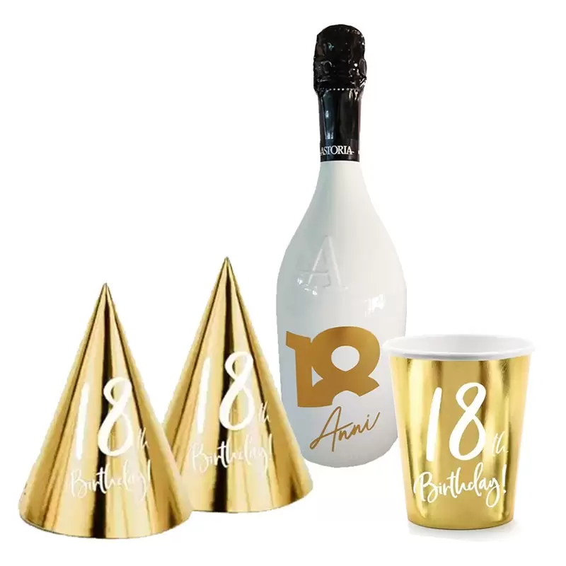 KIT BRINDISI 18 ANNI ASTORIA ORO & WHITE