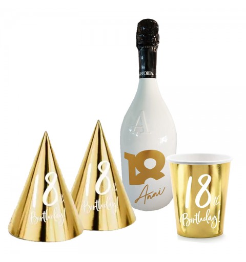 KIT BRINDISI 18 ANNI ASTORIA ORO & WHITE