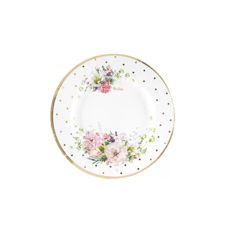 8 piatti dessert cm 21 Jardin a pois 64102