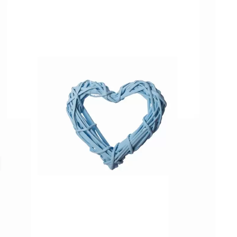 cuore in rattan celeste 16 x 15 cm 527298t