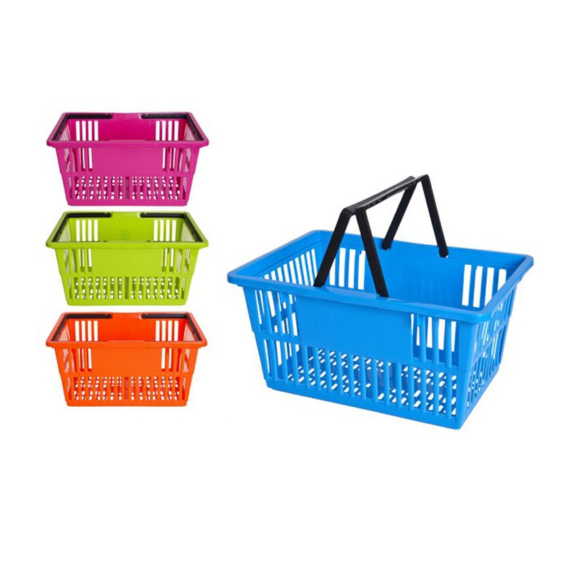 cesta di plastica colori assortiti 44X31X22cm 105184