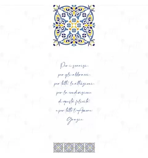 SEGNAPOSTO VIETRI RETTANGOLARE - 1 PZ