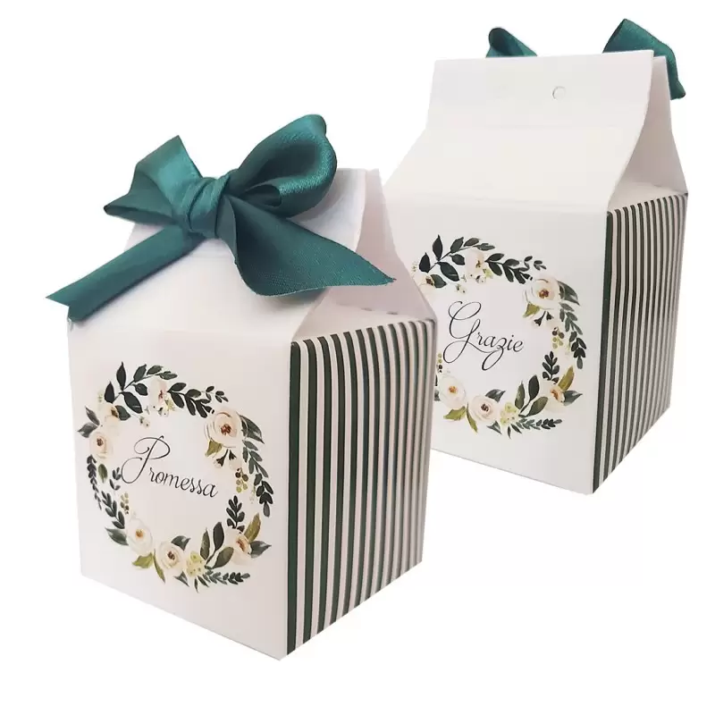 SCATOLINA MILK PROMESSA DI MATRIMONIO FLOWER - 1 PZ