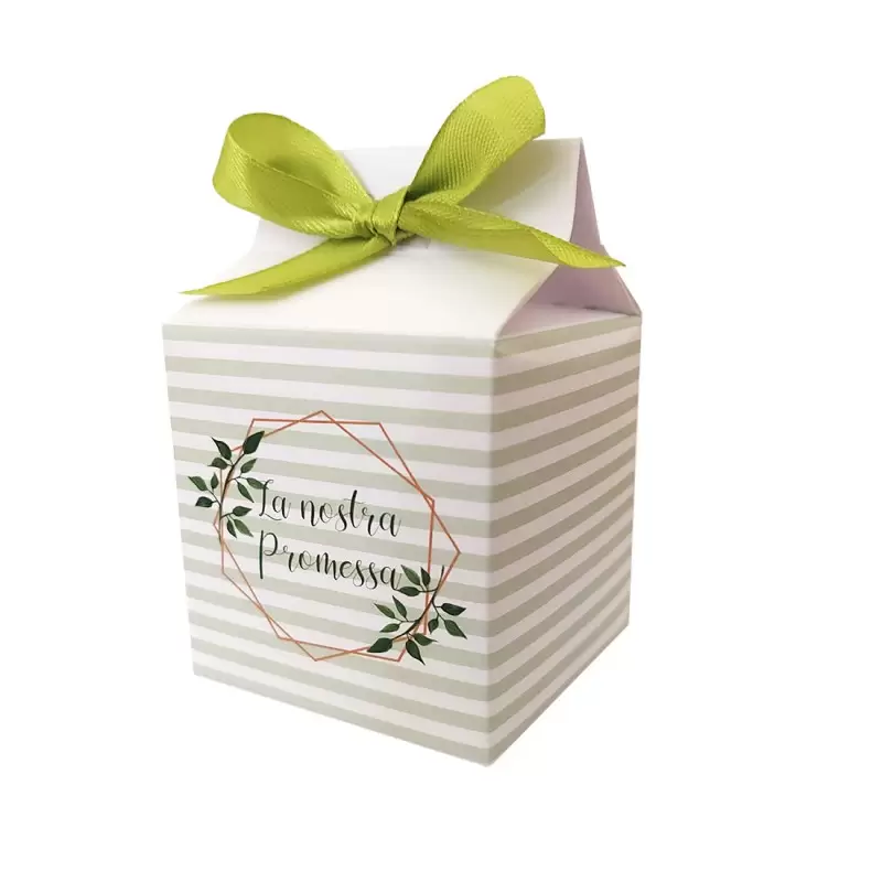 20 SCATOLINE MILK PROMESSA DI MATRIMONIO STRISCE