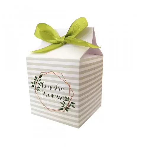 20 SCATOLINE MILK PROMESSA DI MATRIMONIO STRISCE