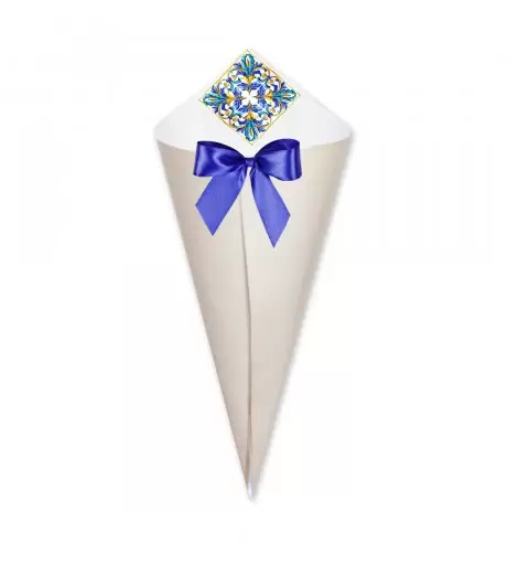 CONO PORTACONFETTI AMALFI MAIOLICHE - 1 PZ