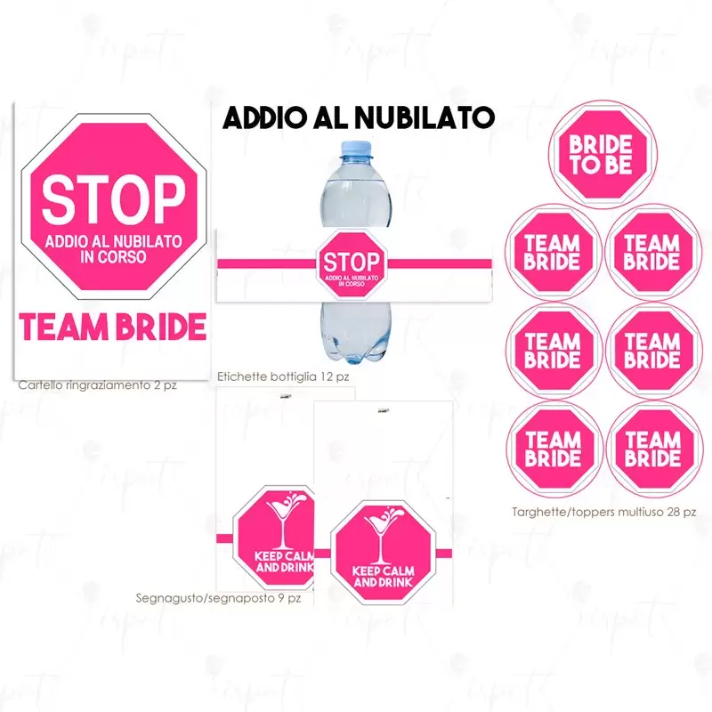FESTA DI CARTA ADDIO AL NUBILATO TEAM BRIDE FUXIA