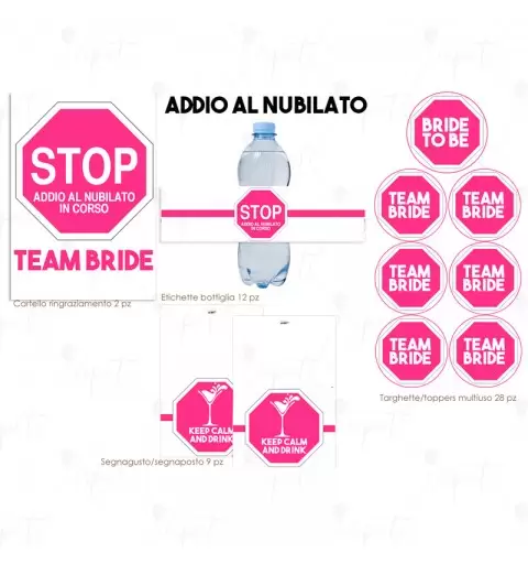 FESTA DI CARTA ADDIO AL NUBILATO TEAM BRIDE FUXIA