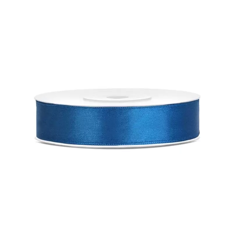 Nastrino in raso blu 1 cm x 25 mt TS12-001