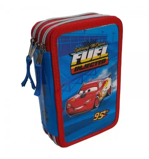 Astuccio Scuola 3D Cars Disney Pixar Saetta McQueen 3 Zip Fila Giotto CA0632