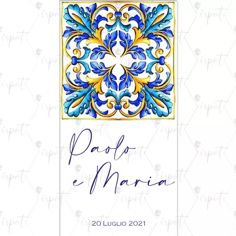 ETICHETTA AMALFI PERSONALIZZATA DI CARTONCINO - 30 PZ
