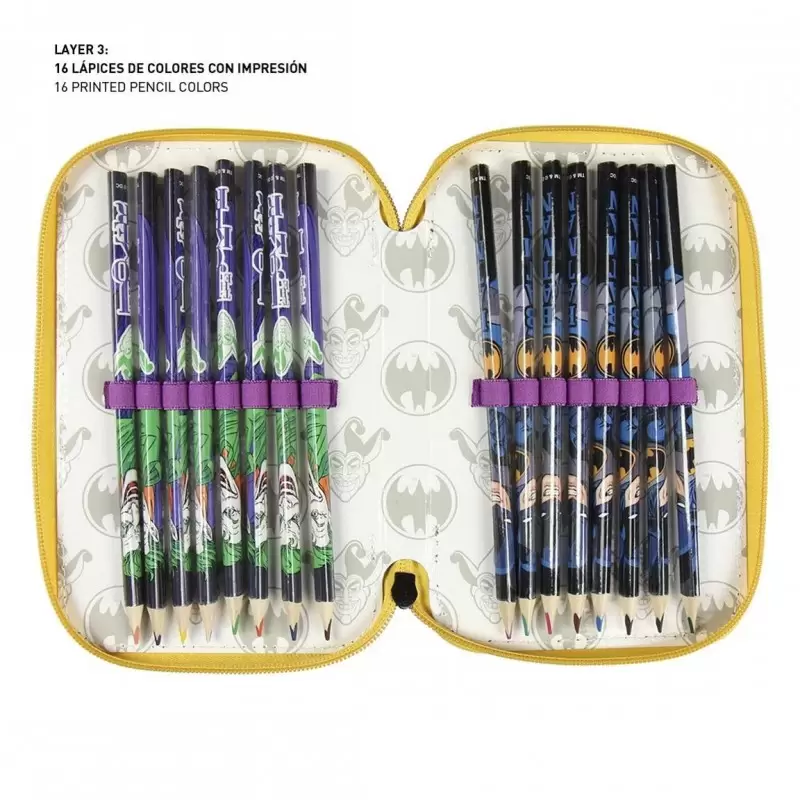 Astuccio Triplo Giotto Premium batman 12.5 x 19.5 x 6.5 cm 2100003065