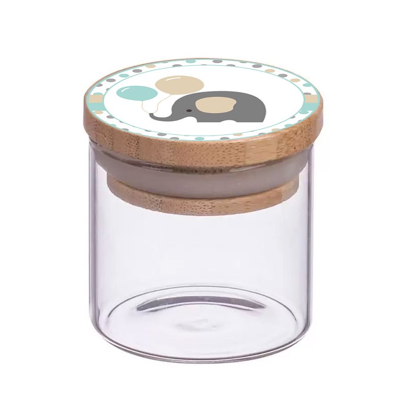 BARATTOLI BABY ELEPHANT CON TAPPO IN BAMBOO - 10 PZ