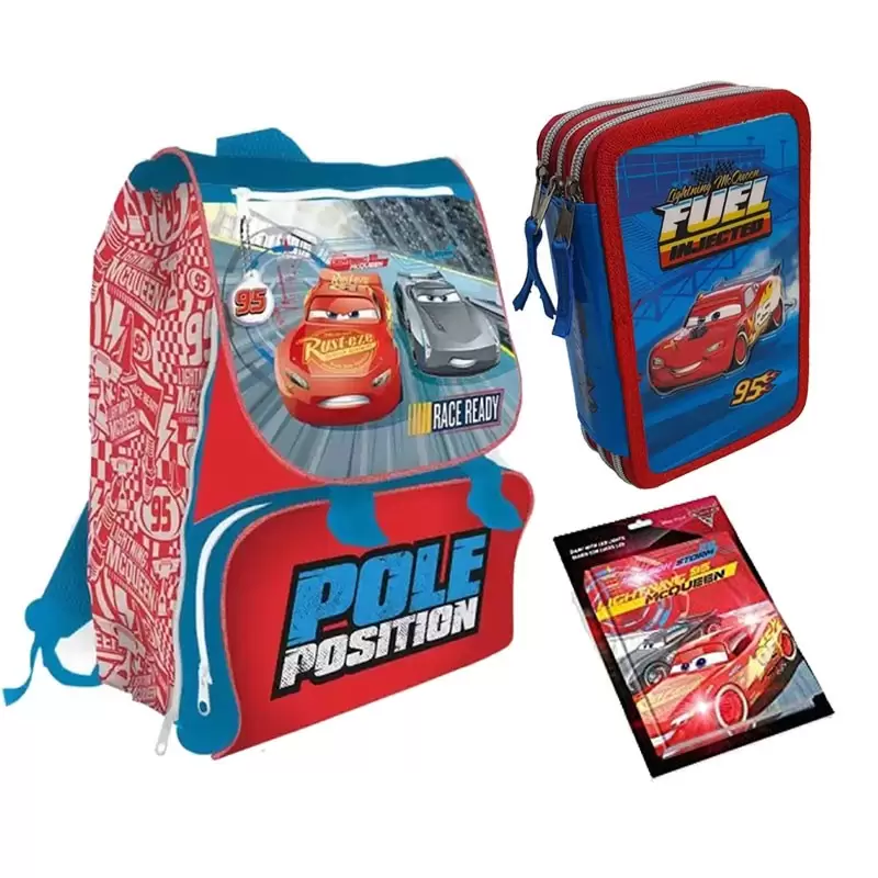 ZAINO ASTUCCIO E DIARIO CARS SAETTA MC QUEEN
