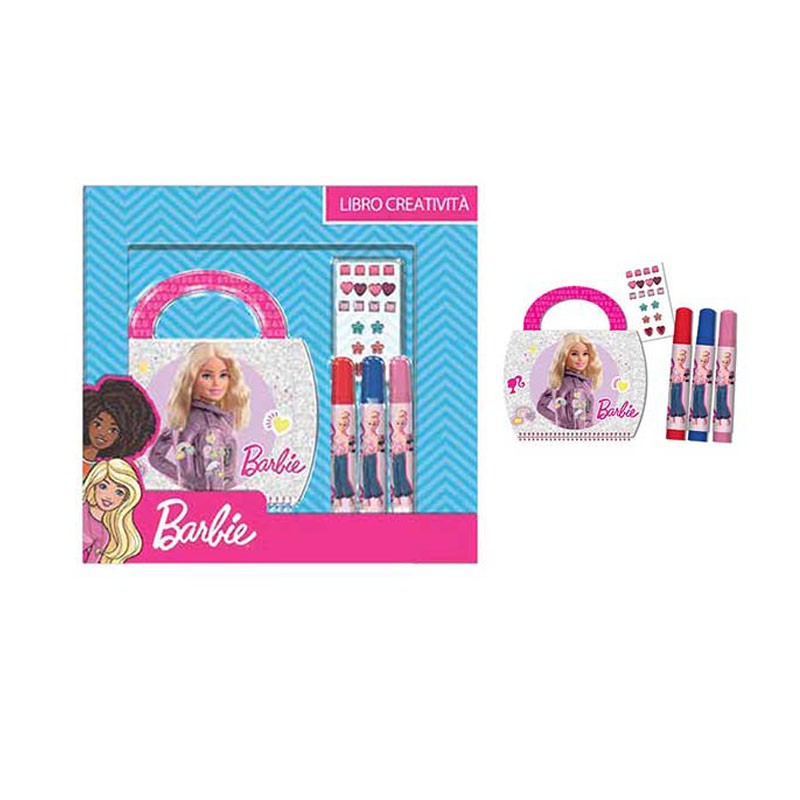 Set libro + pennarelli in scatola Barbie 16 x 3 x 22 cm BRB0756