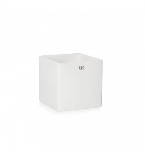 vaso in ceramica cubo bianco 6,5 cm CR35/06