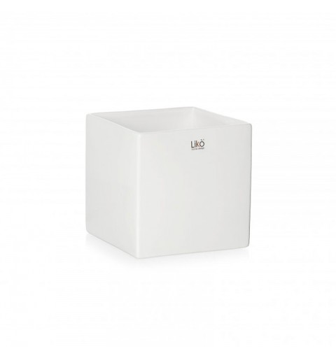 vaso in ceramica cubo bianco 7,5 cm CR35/07