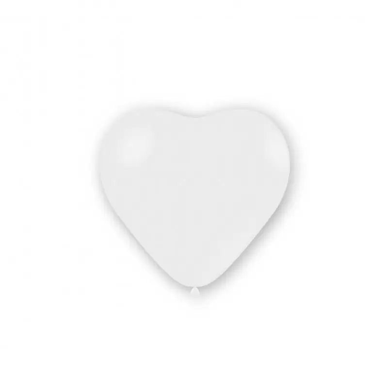 100 Palloncini pastello cuore 11 - 25cm bianchi CR 10