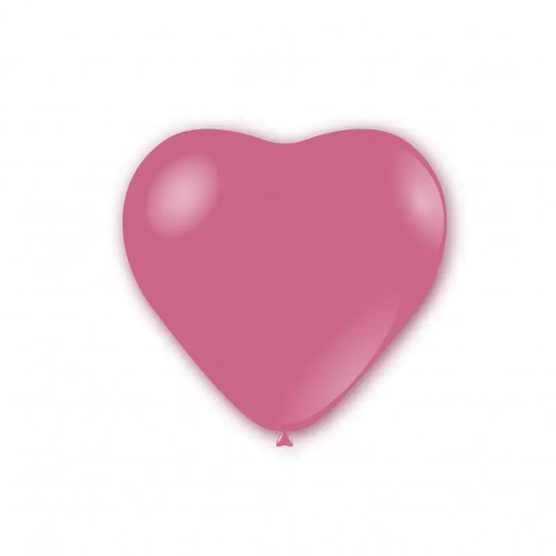 100 Palloncini pastello cuore 11 - 25cm rosa CR 26