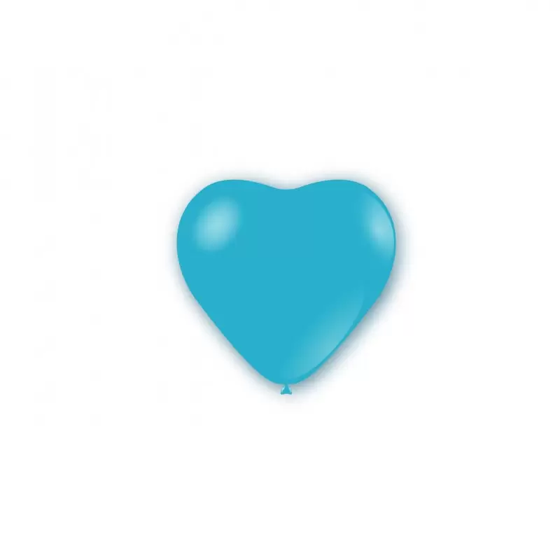 100 Palloncini pastello cuore 5 - 12cm Celesti P32 46