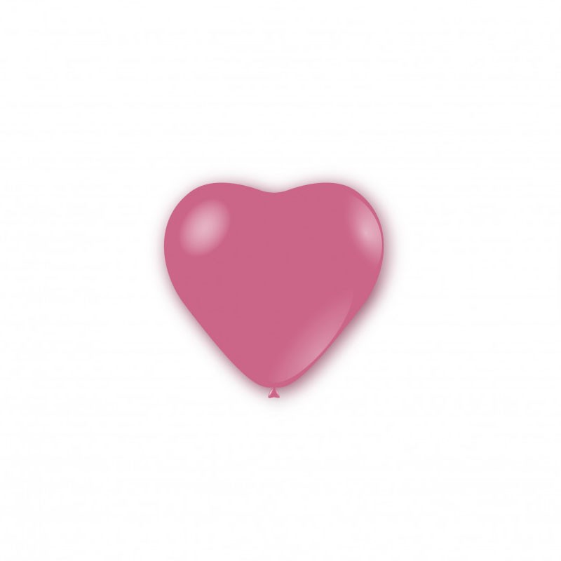 100 Palloncini pastello cuore 5 - 12cm rosa P32 26