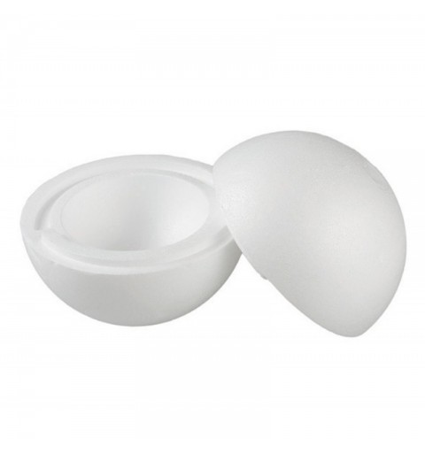 Sfera In Polistirolo ( 2 semi sfere) 14 CM