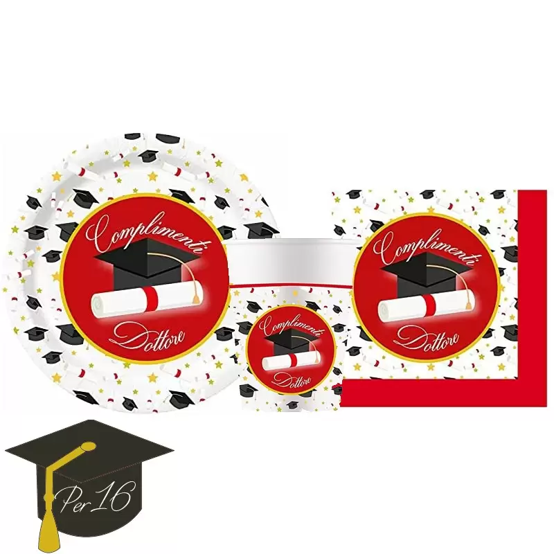 KIT N.2 COMPLIMENTI DOTTORE LAUREA