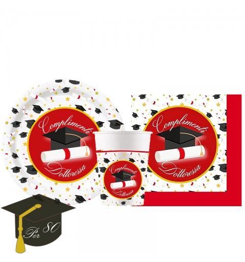 KIT N.29 COMPLIMENTI DOTTORESSA LAUREA