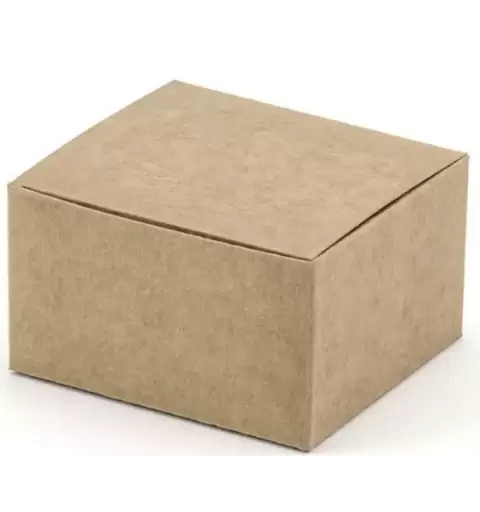 10 Scatoline Portaconfetti carta kraft  PUDP24 6x5.5x3.5cm