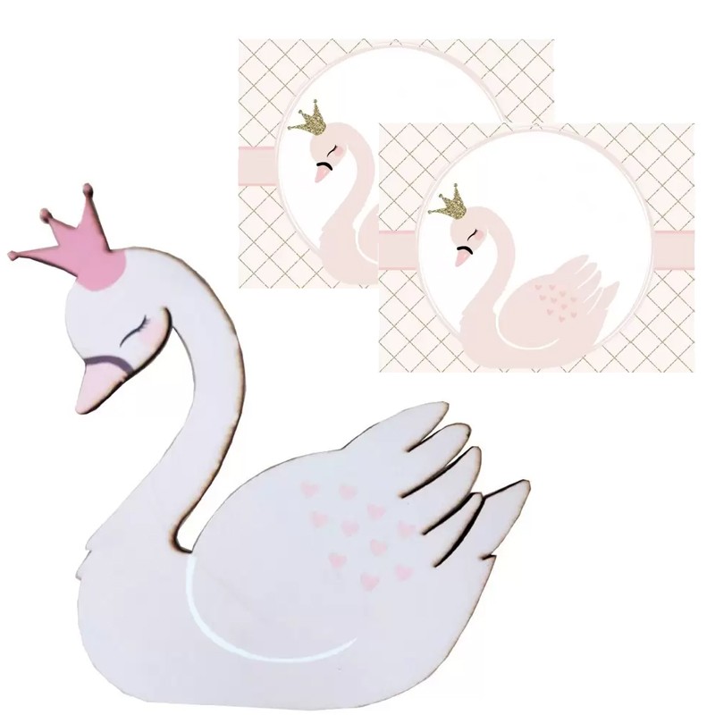 Cigno swan con segnaposto