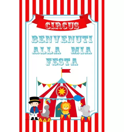 Cartellone di bemvenuto circo - 2 pz